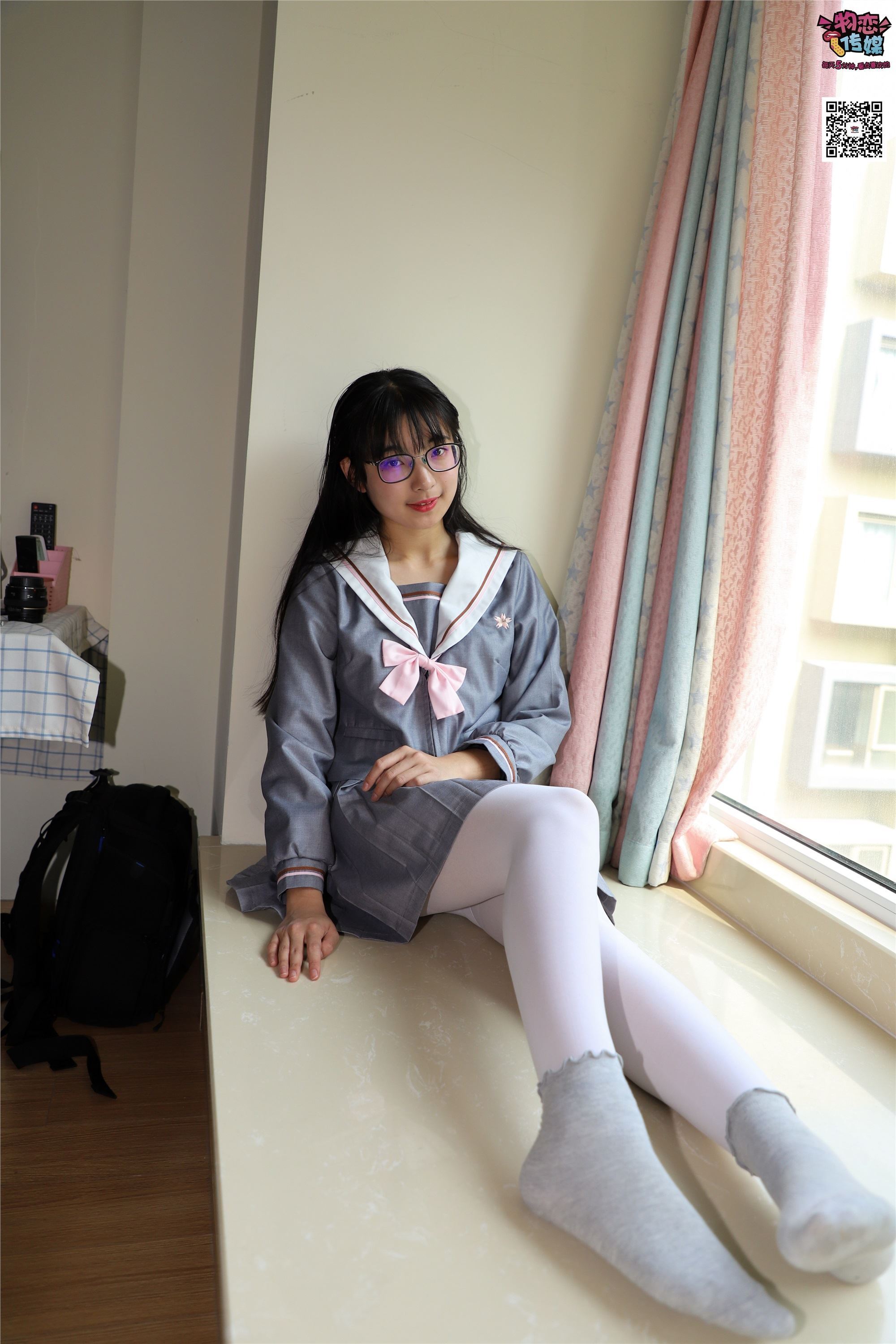 Love media No.005 JK uniform high school little sister, cotton stockings and silk stockings